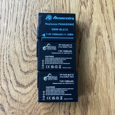 Three DMW-BLC12 Batteries for