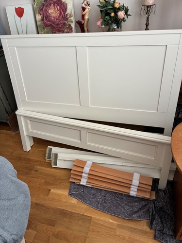 Laura ashley ivory double bed - ivory,