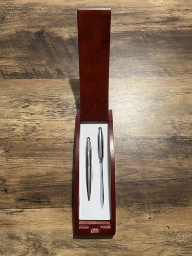Silver plated desk - set, and
