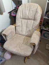 Tutti Bambini GC 35 Recliner Glider Chair And Stool. Beige.