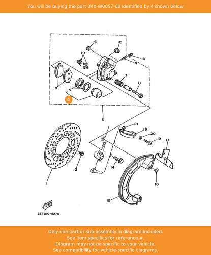 Yamaha piston assy caliper - yamaha,