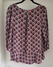 White Stuff pink top blouse 14