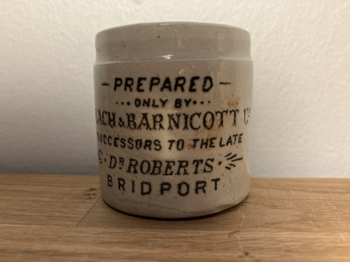 Antique ointment pot - antique, mans