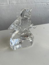 crystal glass owl bird