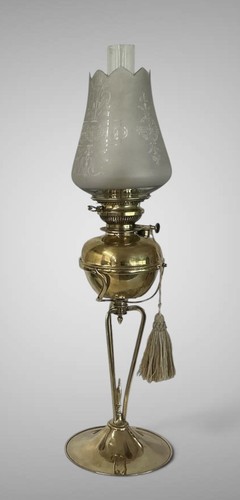 Antique oil lamp - lamp,, art