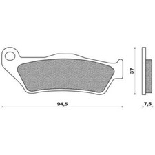 BRAKE PADS ONE REF FD0186 MOTO