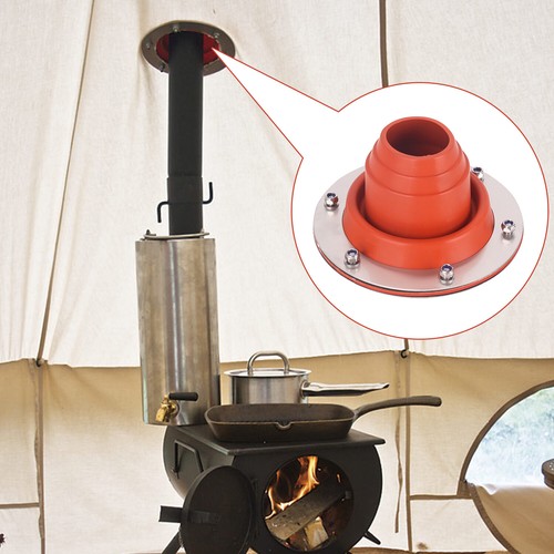 Large bell tent stove flashing - large,