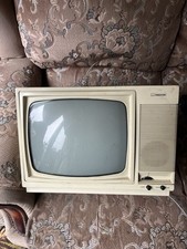 Vintage Ferguson Black & White  Portable Television ~ Model 38030 - Working