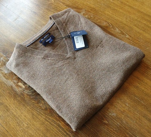 Gant size neck wool men - l, v-neck
