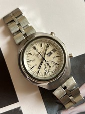 SEIKO Helmet 6139-7100 Darth Vader Chronograph Automatic Day/Date 1970s Vintage