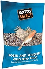Extra Select Robin and Song Bird Feed Mix, 1 kg 1 (Pack of 1) 