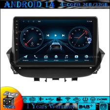 9"Android 14 Head Unit Carplay GPS SATNav DAB Radio For Renault Laguna 2001-2007