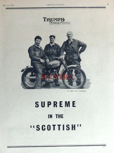 Triumph tiger cub motor - triumph, 'tiger