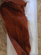 BARGAIN. 51mtr. Roll Rust/Brick Chenille Fabric. Upholstery/Curtains.