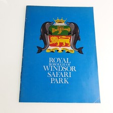 Royal Borough of Windsor Safari Park Official Souvenir Guide Vintage Book