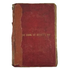 Victorian Scrapbook from American Book of Beauty w/ Soapine Ad & Engravings