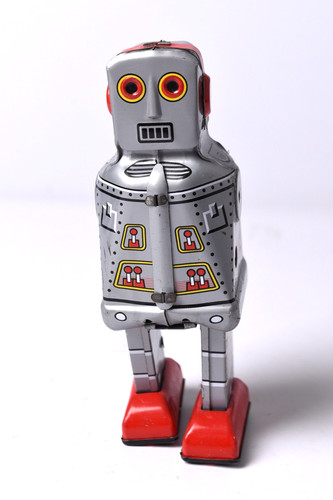 Vintage tinplate clockwork - tinplate,