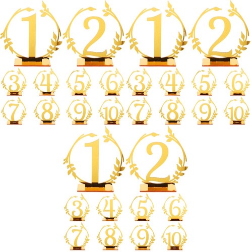 Count number wedding signs - count,