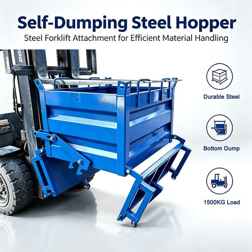 Forklift self dumping - self-dumping, steel