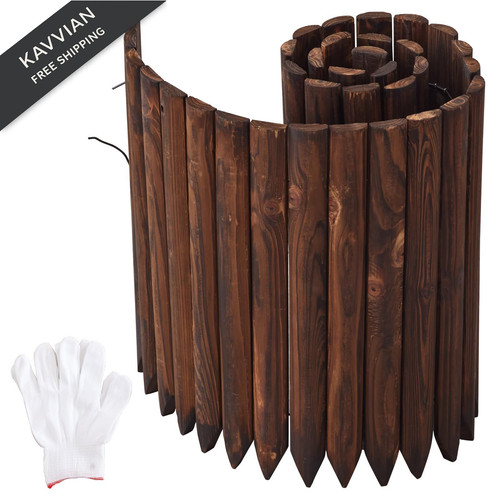 Garden border edging wood - border,