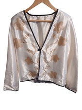 Vintage Satin Floral Jacket UK