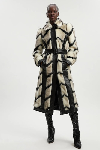 Karen millen faux fur coat - faux,