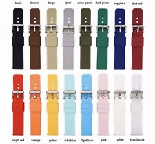 SOFT SILICONE RUBBER WATCH SMART BAND STRAP 12MM TO 24MM QUICK RELEASE UK