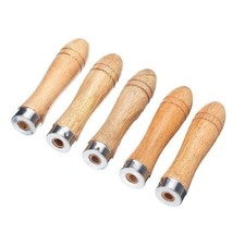 5PCS Wooden File-Handle Replacement Strong-Metal Collar For File Craft Tool