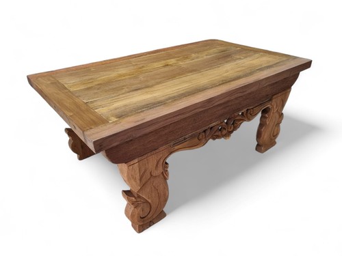 Solid teak wood coffee table - solid,