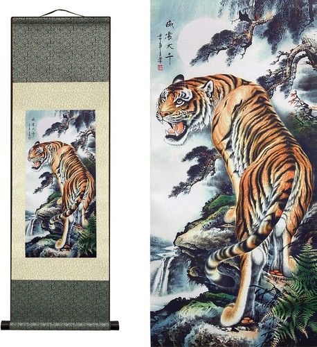 Bengal tiger wall scroll - scroll, art