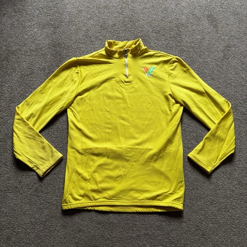 Vintage yellow cycling jersey - yellow,