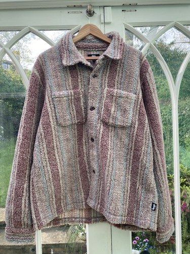 Stussy sherpa fleece jacket - sherpa,