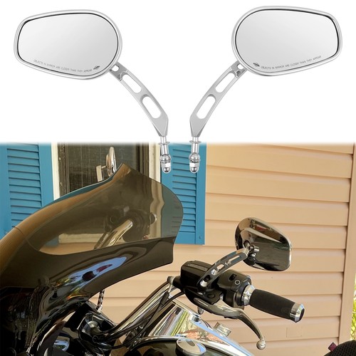 Chrome motorcycle side mirrors - chrome,