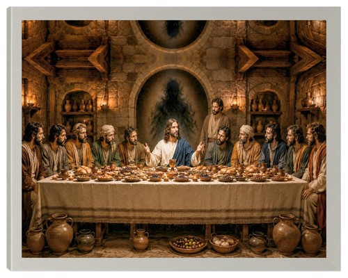 The last supper jesus with - last,