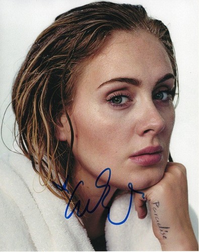 Adele hand signed 10 photo - 8, x