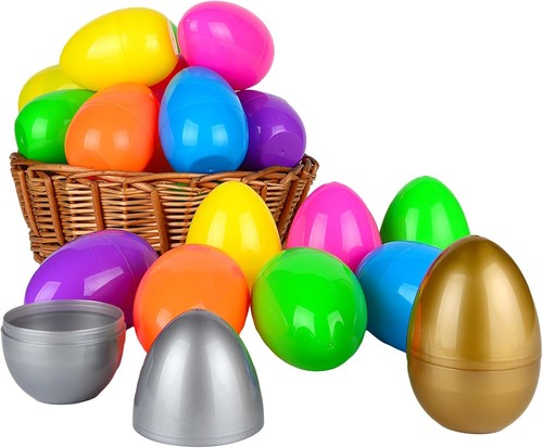 Pieces plastic eggs - 3.23",