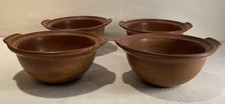 Grayshott Stoneware Bowls Bundle 4 Items Brown Rustic Serving Pasta Soup Dessert