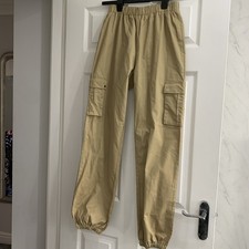 Ladies Cargo Pants Beige