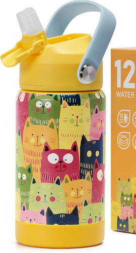 Insulated kids water bottle - water,