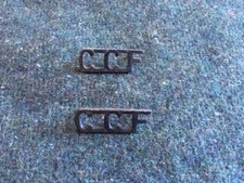 Pair of British Army Combined Cadet Force CCF Black Matt Shoulder Titles