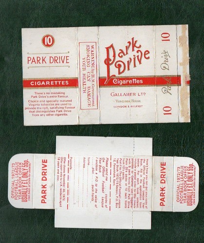 Old empty cigarette packet - empty,