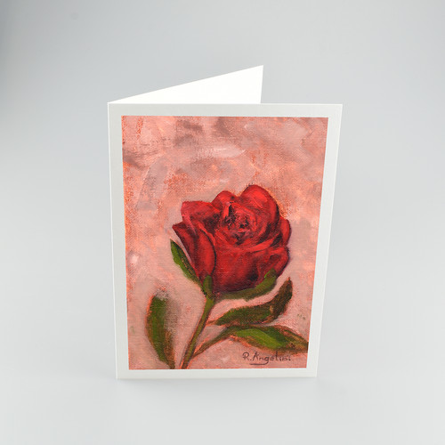 Valentine red rose a5 - red,