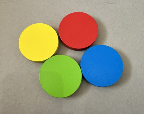 Round wooden counters 6 - mm,