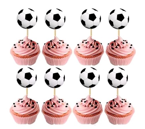 Football cake picks - 12,