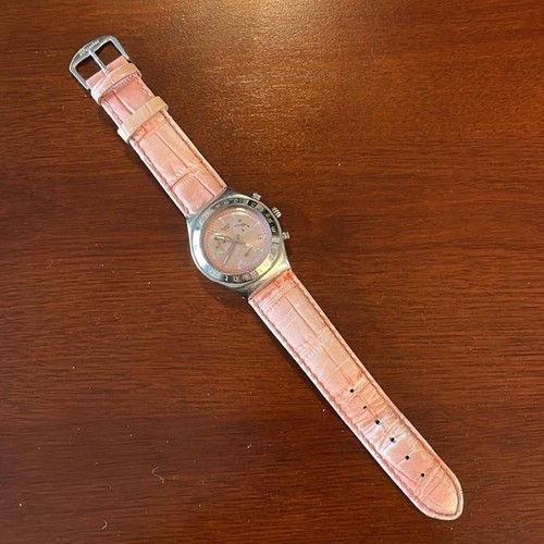Swatch irony pink with - , genuine