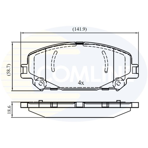 Brake pads set for renault - pads,