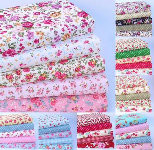 Floral fabric large remnants - floral,