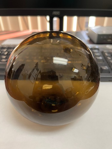 Dark amber reproduction blown - amber,