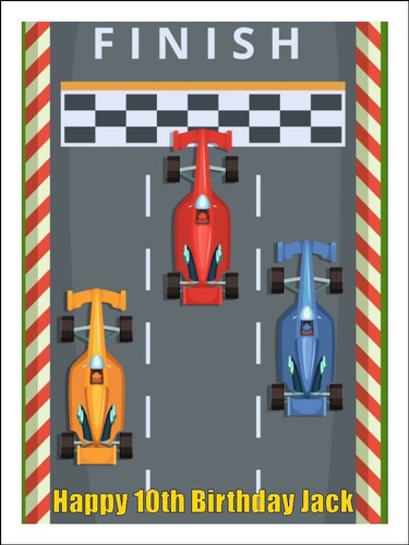 Racing car track edible - f1,