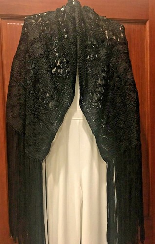Vtg piano shawl 100 - vtg,